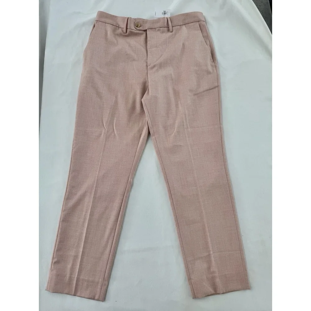 Banana Republic Summer Tailored Fit Men's Pink Dress Pants Size 33 X 30
